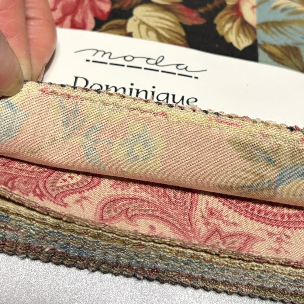 Moda Dominique Char Pack Sentimental Studios Floral Cotton Fabric Squares Precut